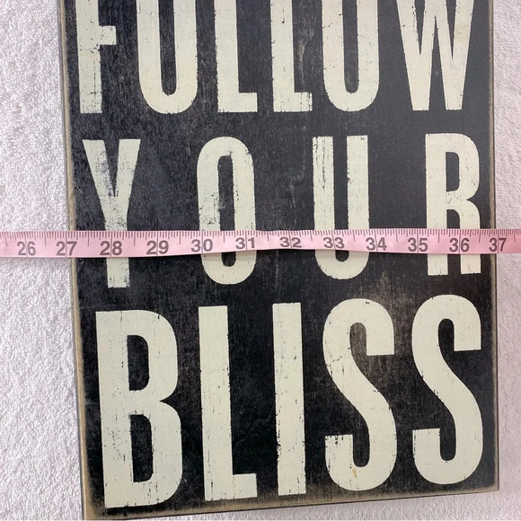 Primitives By Kathy Phillips Follow Your Bliss Rustic Wood Art Wall Decor - Picture 9 of 11